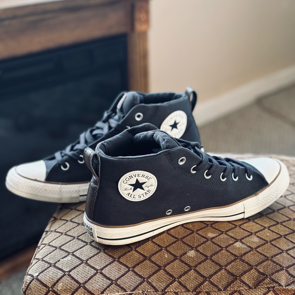Converse dark grey . 9.5